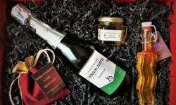Le safran - l'or rouge des Ardennes - Coffret cadeau de Noel Champagne Et Safran