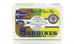 Conserverie Kerbriant - Sardines huile d'olive et citron Bio - 115g