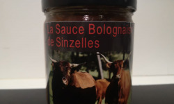 Domaine de Sinzelles - Sauce bolognaise cuisinées de Bœuf Race Salers BIO - Bocal de 400 g
