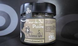 Le Panier à Poissons - Fleur de sel au poivre 120g, 100% sel de Guérande