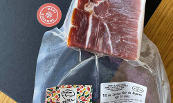 Mamy Suzanne Occitanie - 1/8 Jambon Porc Noir de Bigorre, sans os, sans couenne - Affinage 24 mois -350 g