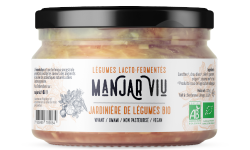 Manjar Viu : Légumes lacto fermentés - Jardinière de légumes Bio - lacto-fermentée - 220 g