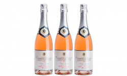 Domaine Tupinier Philippe - 3 Bouteilles De Crémant De Bourgogne Rosé