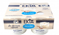 Bastidarra - Ekia - Riz au lait nature  4*100gr