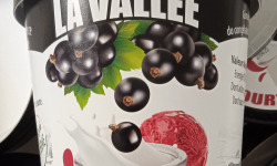 Les Glaces de la Vallée - Yaourt et fruits glacés au cassis "la Vallée" 500 ml