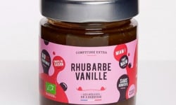 Les Délices de l’Ogresse - Confiture Bio Rhubarbe et Vanille 220g DMM 6mois