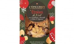 L'Epicurien - Étoiles de Noël aux Cranberries, Amandes et Zestes d’Agrumes - Boite