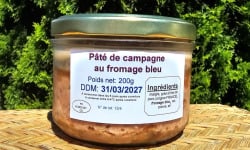 La Truite du Mézenc - Pâté de campagne fermier au fromage bleu