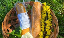 Ferme du Groin à L’Airbe - Saucisson à l'ail bio de porc plein air