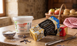 La Ferme de Blas'Lait - Lot Duo Fermier : Fromage frais ail et fines herbes + Beurre cru demi-sel 200g