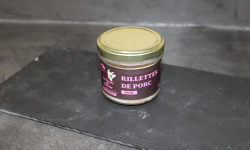 La Ferme du Louvier - Rillettes de porc nature 90 g de porc élevé en plein air