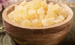 L'OLIVERAIE DU COUDON - Ananas déshydratés en cubes, sucrés 250gr