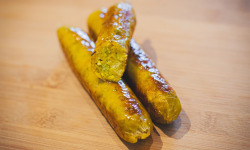 Les Saisissantes - Saucisses de pois cassés au curry jaune 75g x8