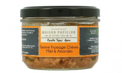 Maison PAPILLON - Artisan depuis 1955 - Terrine au Fromage de Chèvre Miel et Amandes 160g