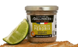 Terre de Gallie - Rillettes de perdrix citron vert et gingembre