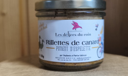 Les Délices du Coin - Rillettes de canard piment d'Espelette 80g