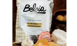 Chips BELSIA - Chips artisanales à l'ail et basilic - 150g x10