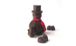 Mon jardin chocolaté - Bonhomme de neige surprise bio chocolat noir