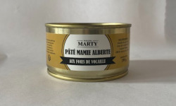CHARCUTERIE MAISON MARTY - Pâté mamie alberte aux foies de volaille 190g