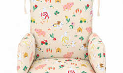 Timouny - Coussin de chaise haute universel Animaux de la ferme