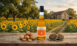 Huilerie d'Auron - Huile Nuxol 1L - huile de tournesol fruitée aux noix