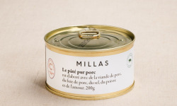 Maison Millas - Pâté classique pur porc - conserve 200g
