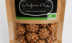 La confiserie d’antan 100% bio - Noisettes caramélisées au sésames - 115 gr