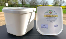 Glaces de Meuse - Bac "Chocolat Blanc" - Crème glacée (2.5L)