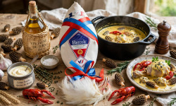 SCEA DES BRESSANS - GUILLERMIN Vincent - [Précommande] Chapon de Bresse AOP effilé - Noël - 4kg