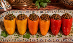 Le Paradis d'Escargot - mini poivrons farcis à la viande hachée