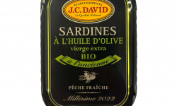 Etablissements JC David - Sardines à l'huile d'olive vierge extra BIO millésimées x 15