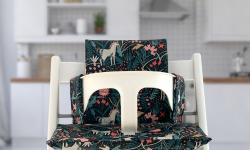 Timouny - Coussin Black Licorne pour chaise haute Stokke – Confort et féérie