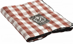 Maison de Vacances - Nappe Bourdon - Toile Mimi Vichy argile noir - 145x240