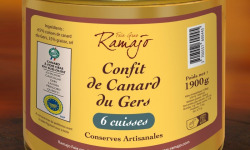Maison Ramajo - Confit de canard IGP Gers  6 cuisses 1900g