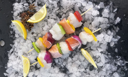 Notre poisson - Brochettes de saumon cabillaud 2piéces