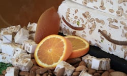 Nougats Laurmar - Nougat blanc tendre  aux écorces d'oranges confites