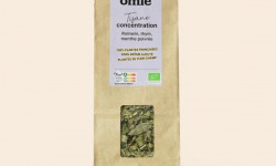 Omie - Tisane concentration bio - Romarin, thym et menthe poivrée - plantes 100% françaises - 45 g