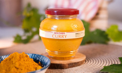 Domaine des Terres Rouges - Moutarde au Curry 100% Graines françaises - sans Additif