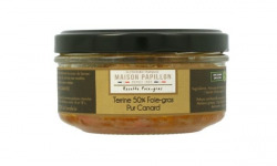 Maison PAPILLON - Artisan depuis 1955 - Terrine 50% Foie-Gras Nature 110g