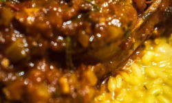 Graines Précieuses - Mijoté de veau au riz de Camargue safrané et champignons forestiers