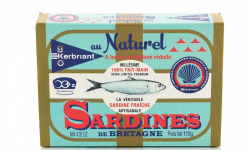 SARL Kerbriant ( Conserverie ) - Sardines au Naturel à teneur réduite en sodium - 115g