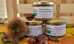 Le Pré de la Rivière - Trio de Pâté de Porc Blanc de l'ouest Bio - 3 x 250g