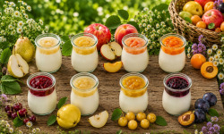 Gaec de l'Elanion - Lot de 16 yaourts mélangé spécial fruit du verger