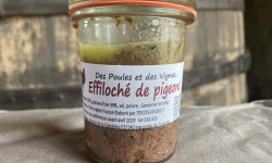 Des Poules et des Vignes à Bourgueil - Effiloché de pigeon
