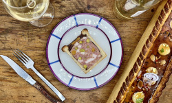 Ferme de Vertessec - Pâté en croûte abricot pistache - 1 tranche 190g