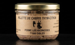 Ferme les Avoineries - Rillette de chevreau thym citron 180g