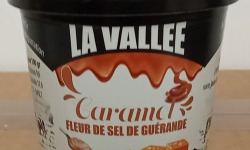 Les Glaces de la Vallée - Coffret  Mini crèmes glacées Caramel fleur de sel de Guérande "la Vallée" 12 pots de120 ml