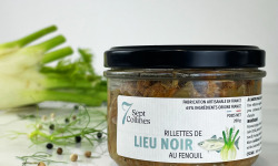 Sept Collines - Tartinable apéritif - Rillettes de Lieu Noir au Fenouil 200 g