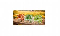 Grain Pop - Maïs popcorn micro-ondable- lot salé : thym, barbecue et fromage de chèvre