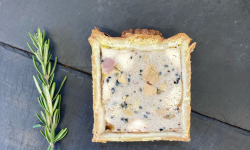 Elevage Les Blancs de l'Ouest - Pâté en croûte - Volaille, foie gras, sésame noir - 1 tranche